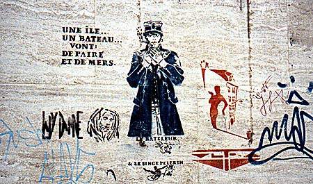 Ile et bateau, & rasta (rasta=dont on ne connait pas les moyens d'existence selon le dico)